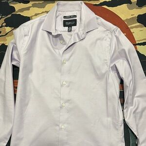 Sean John Men's Light Lavender Dress Shirt - Classic Spread Collar